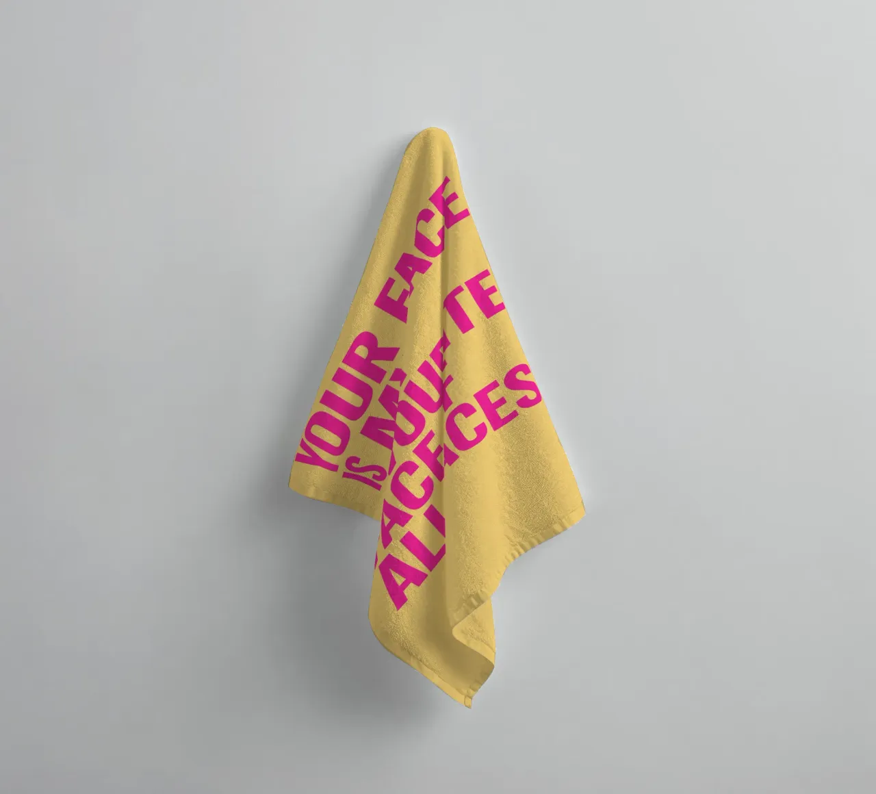 Dritto in faccia asciugamano da bagno da QuooodZ by MooodzArt