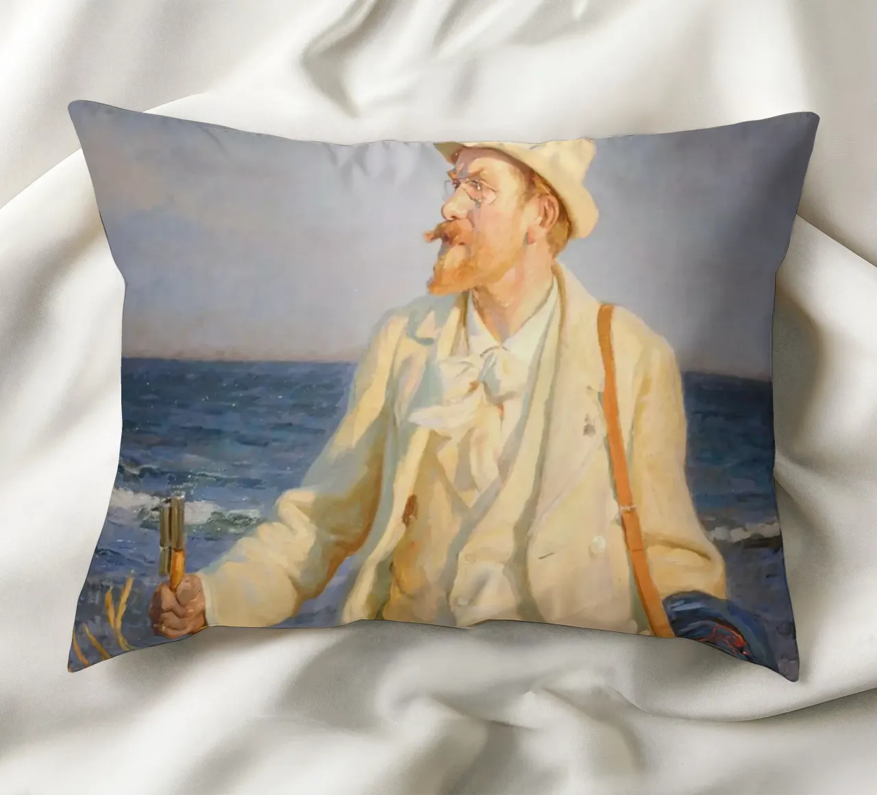 Ritratto di Peder Severin Krøyer cuscino da shoplena