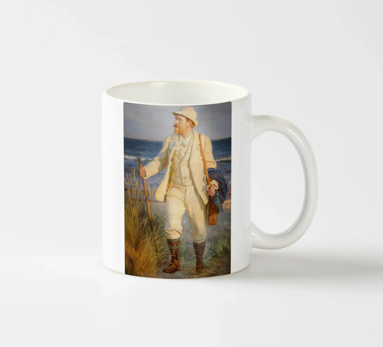 Ritratto di Peder Severin Krøyer tazza in ceramica da shoplena