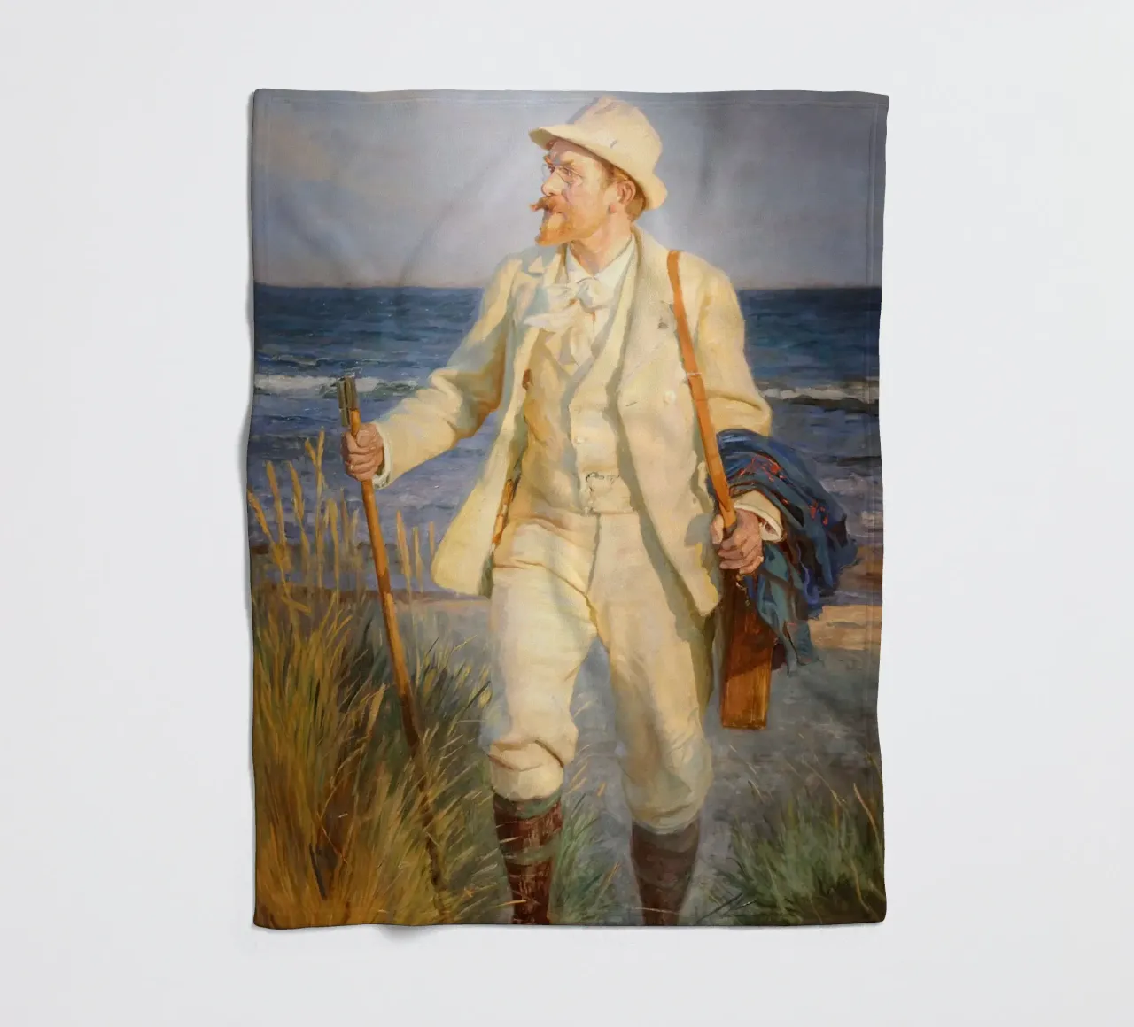 Ritratto di Peder Severin Krøyer coperta in pile da shoplena