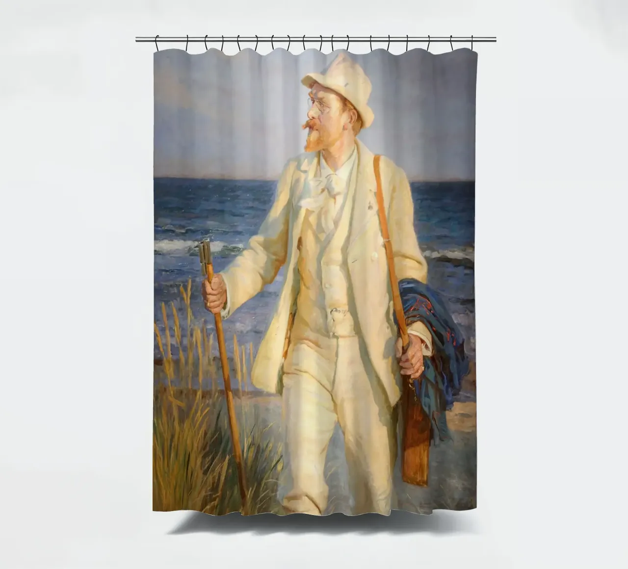 Ritratto di Peder Severin Krøyer tenda da doccia da shoplena