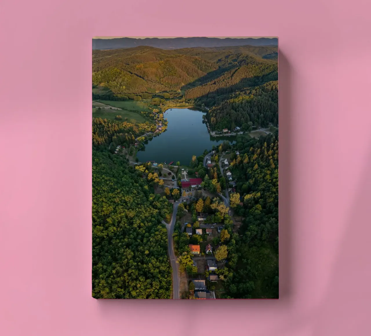 Vue aérienne d'un petit coin de la vallée carnet de notes de anderm