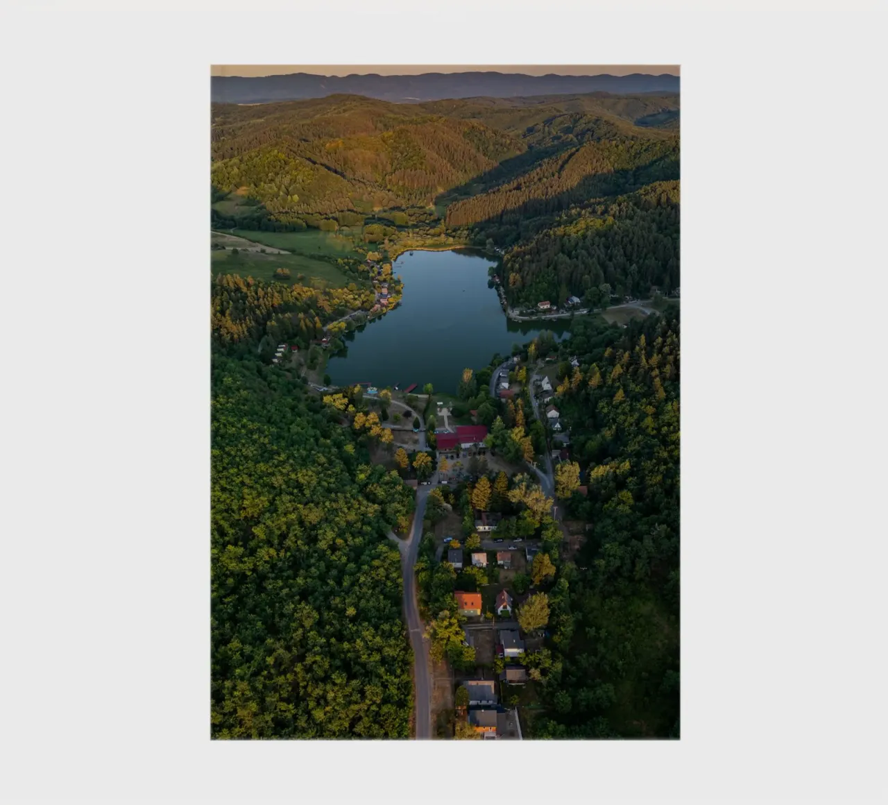 Vue aérienne d'un petit coin de la vallée carnet de notes de anderm