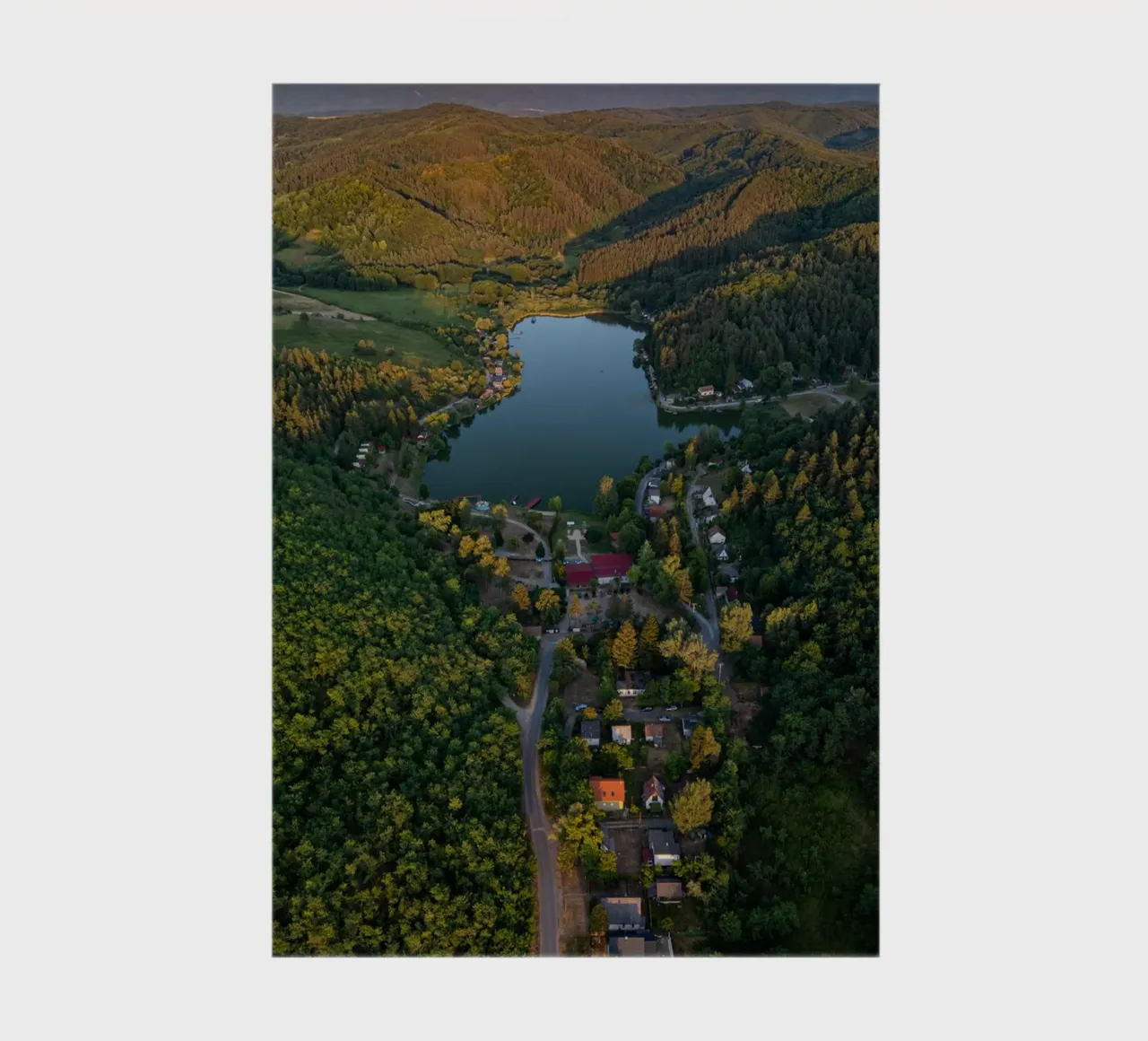 Vue aérienne d'un petit coin de la vallée carnet de notes de anderm