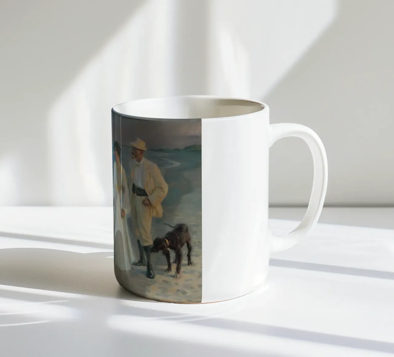 Peder Severin Krøyer - Serata estiva sulla spiaggia di Skagen tazza in ceramica da shoplena
