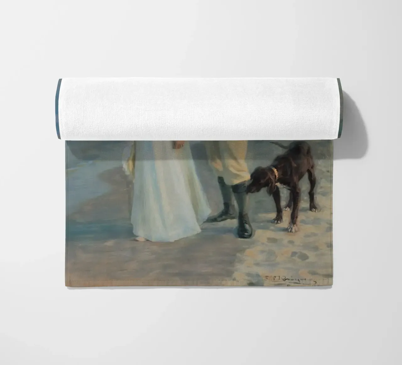 Peder Severin Krøyer - Serata estiva sulla spiaggia di Skagen telo mare da shoplena