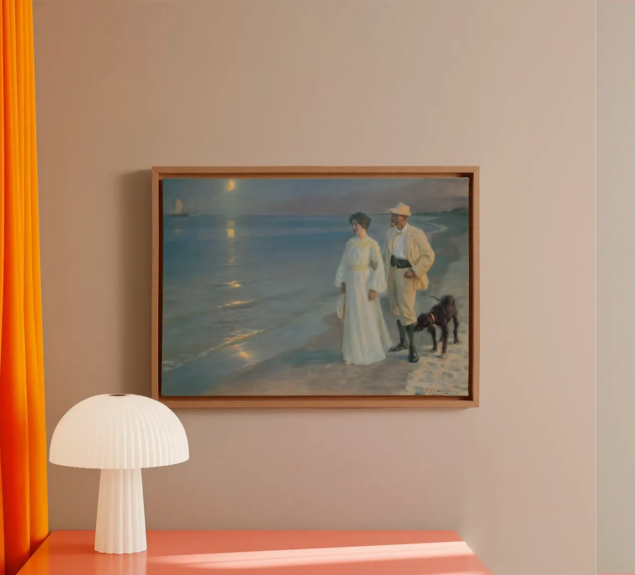 Peder Severin Krøyer - Summer evening on the beach at Skagen canvas by shoplena
