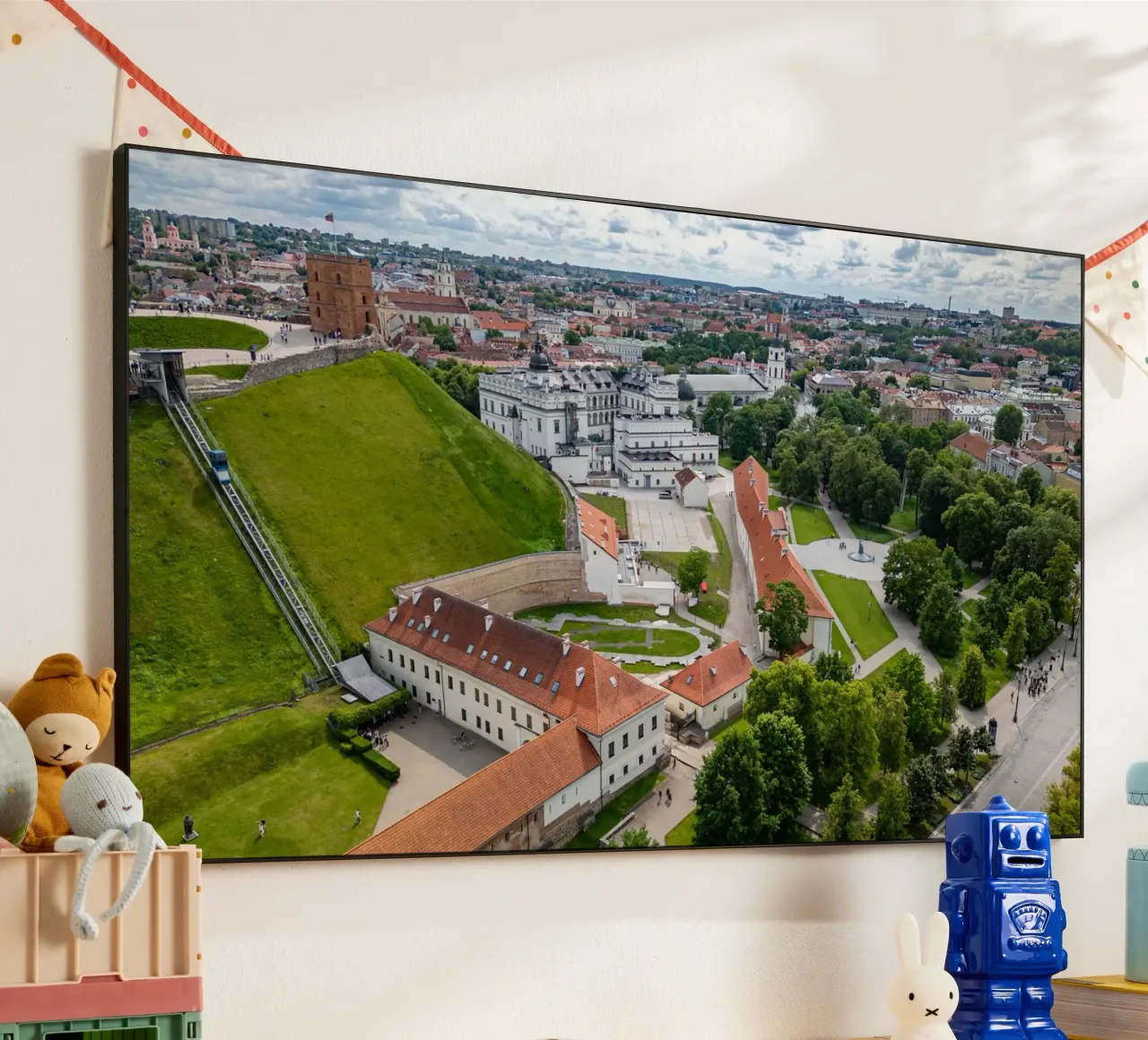 Aerial view of Vilnius, Lithuania alu-dibond by anderm