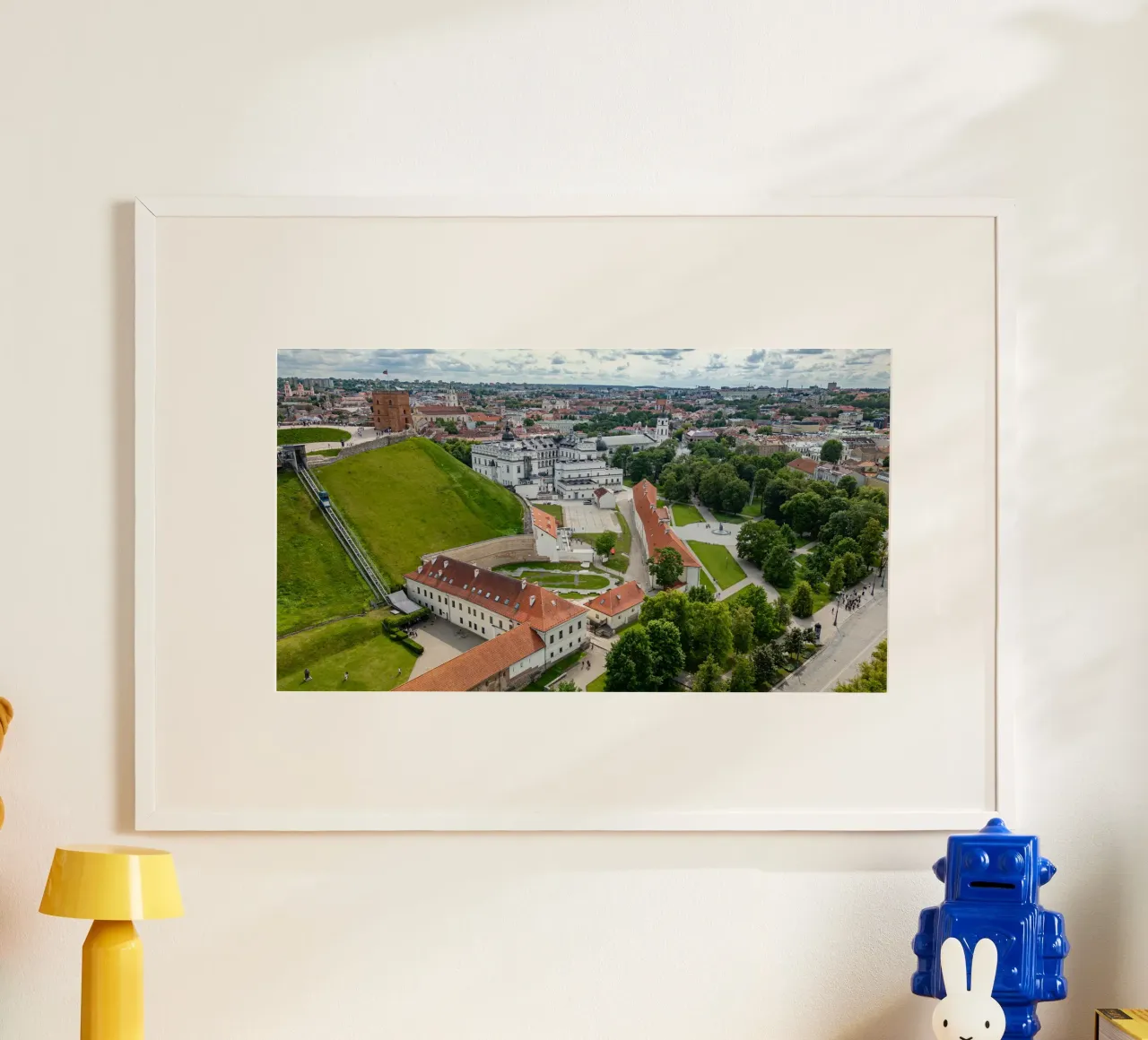 Vue aérienne de Vilnius, Lituanie hahnemühle de anderm