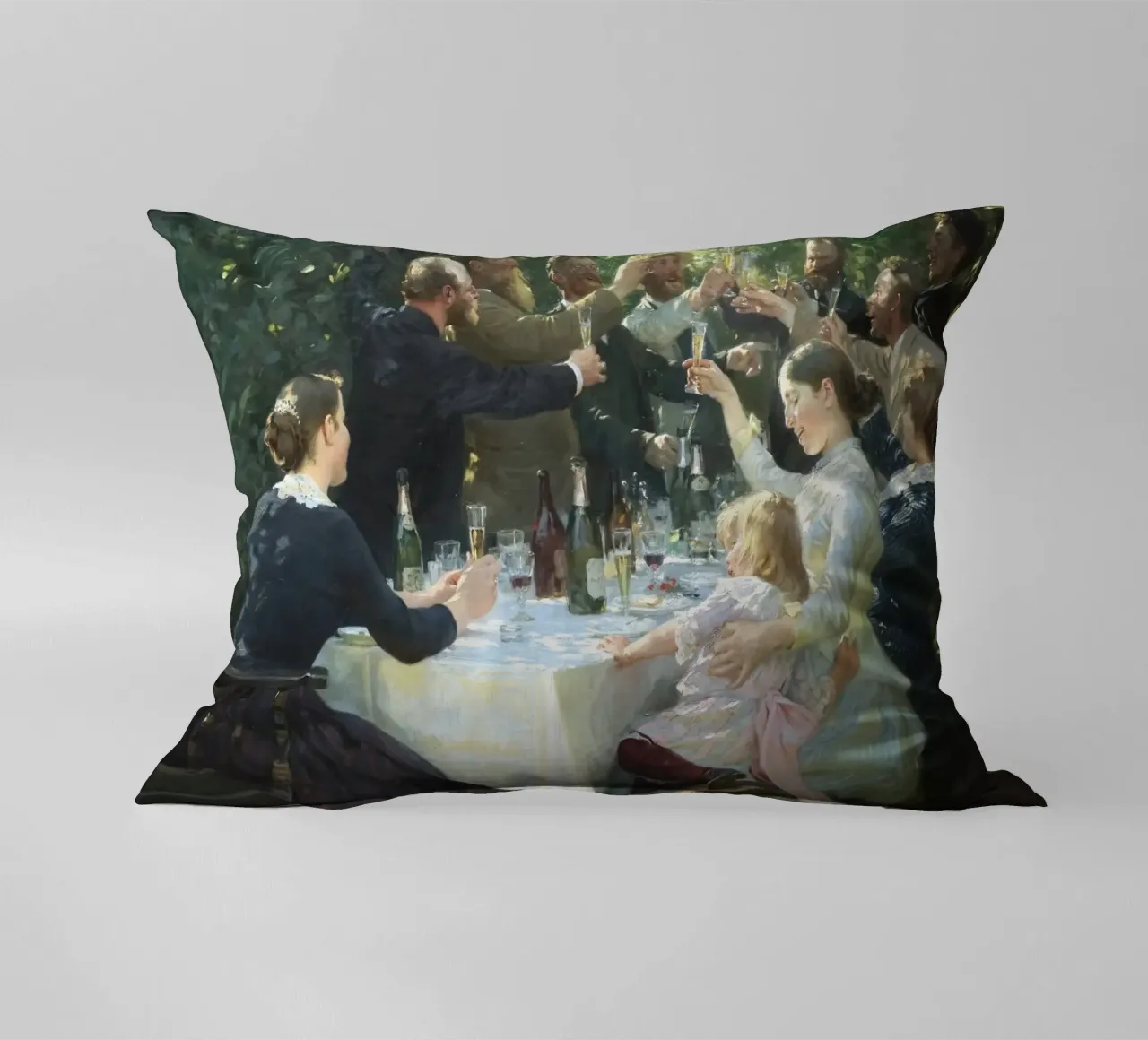 Hip hip urrà - Peder Severin Krøyer cuscino da shoplena