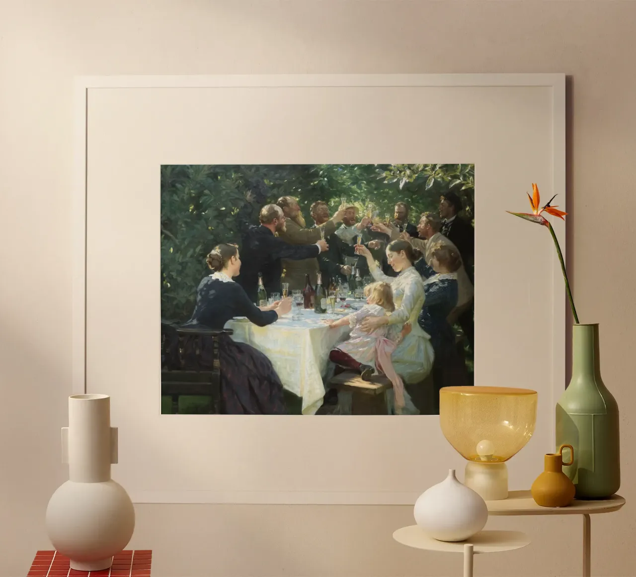 Hip hip urrà - Peder Severin Krøyer carta hahnemühle da shoplena