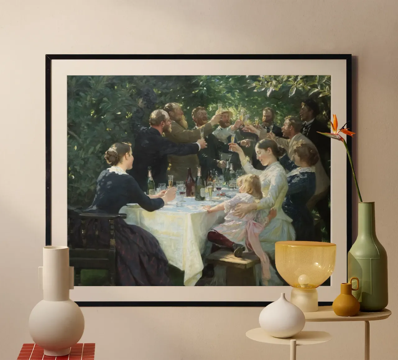 Hip hip urrà - Peder Severin Krøyer carta hahnemühle da shoplena