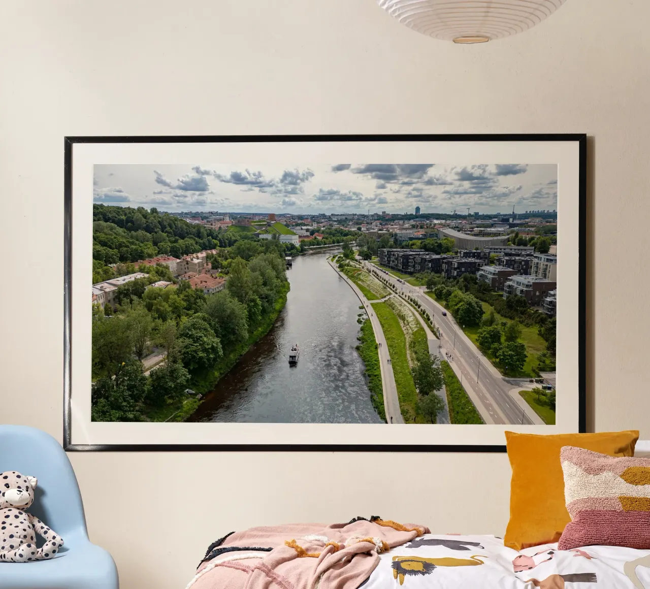 Aerial view of Vilnius, Lithuania hahnemühle by anderm