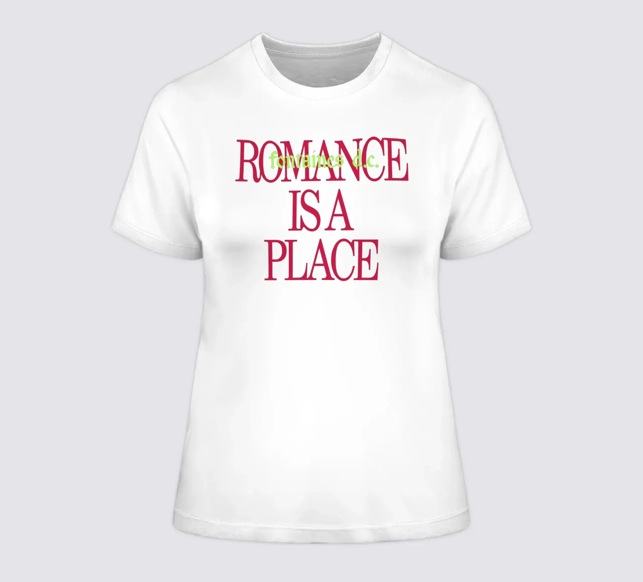 Romance Is A Place women's fitted t-shirt by reedharry