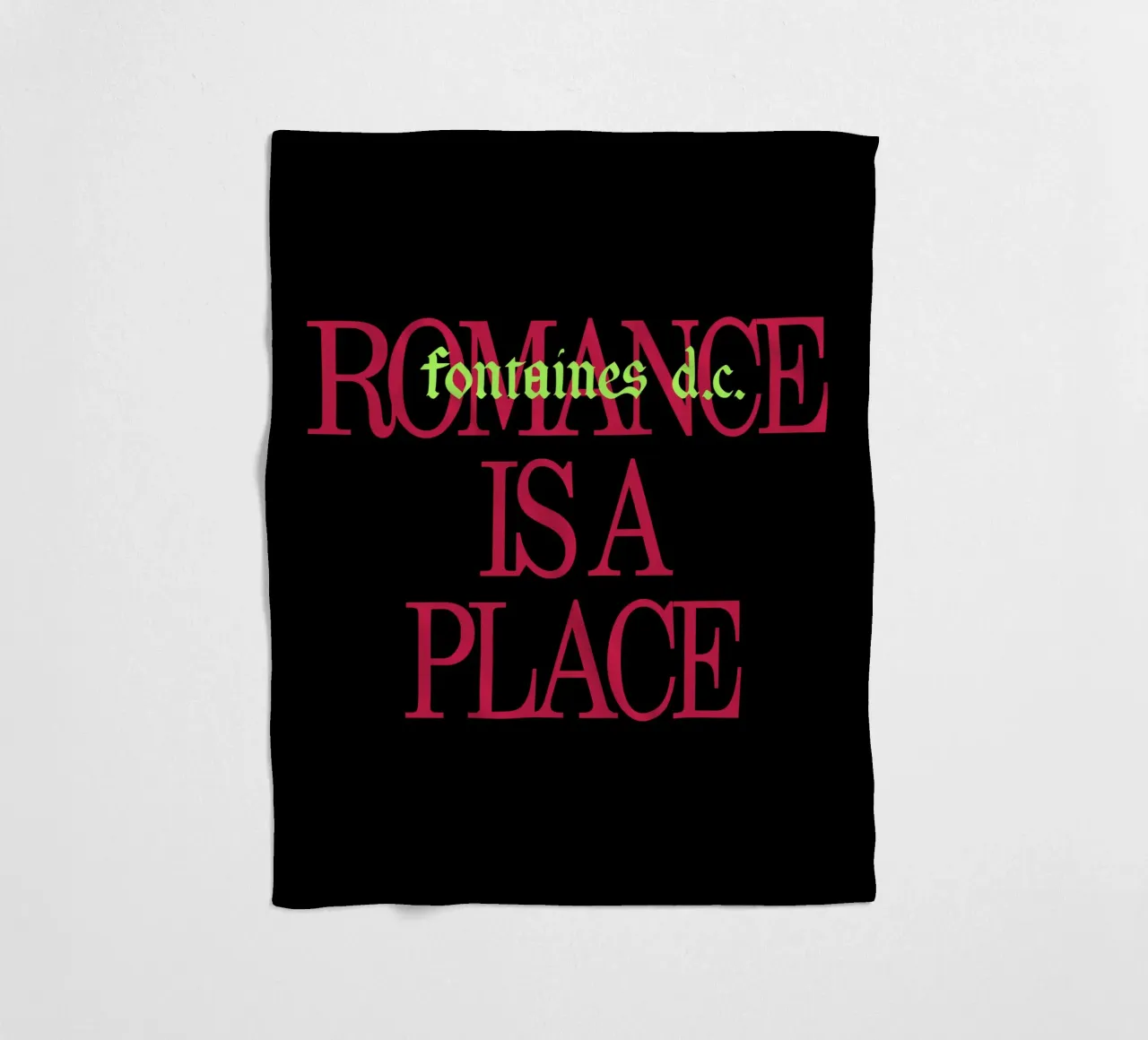 Romance Is A Place fleece blanket by reedharry