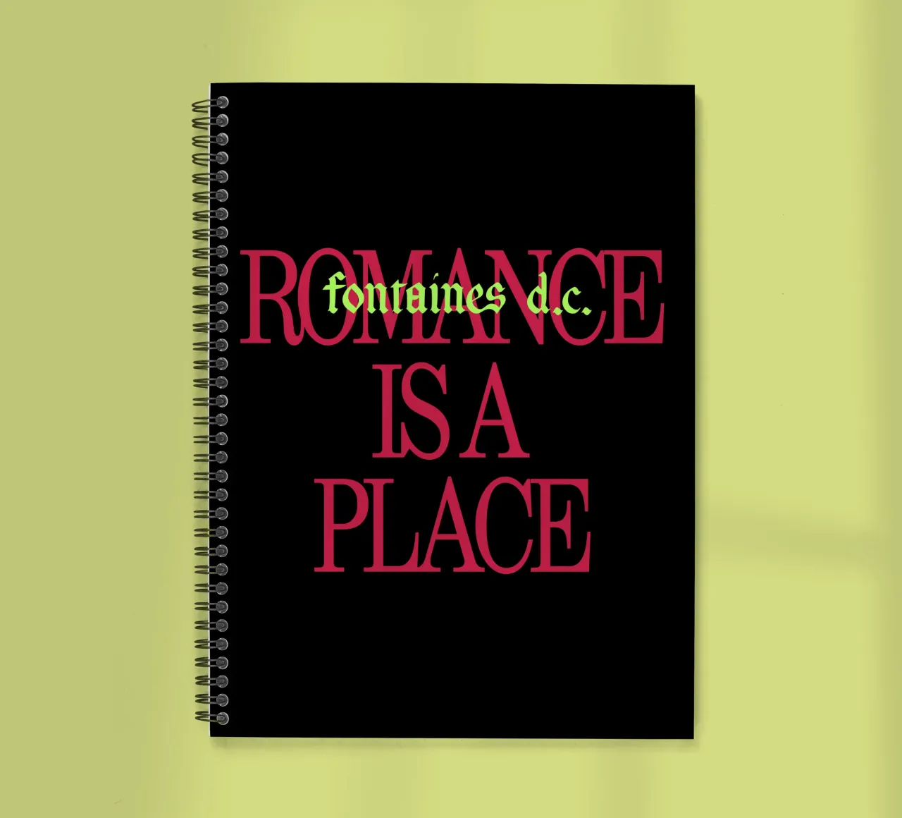 Romance Is A Place spiral notebook by reedharry