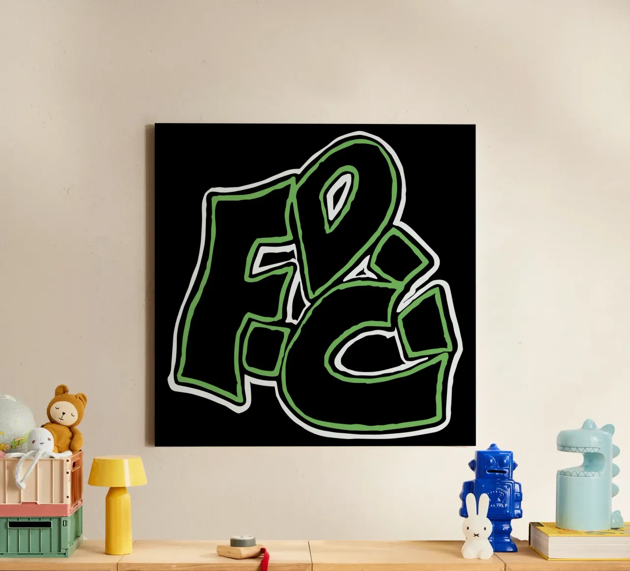Romantiek is een plaats jckt canvas met Baklijst van reedharry