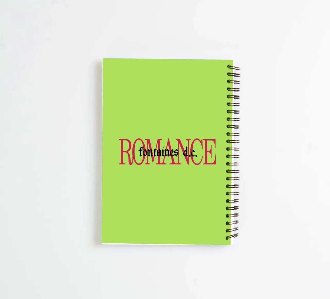 Romance Lime Green spiral notebook by reedharry