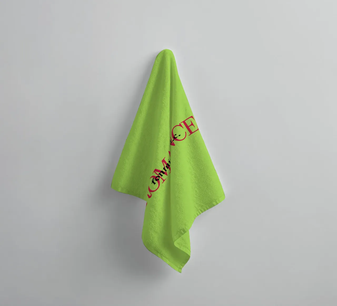 Romantico verde lime asciugamano da bagno da reedharry