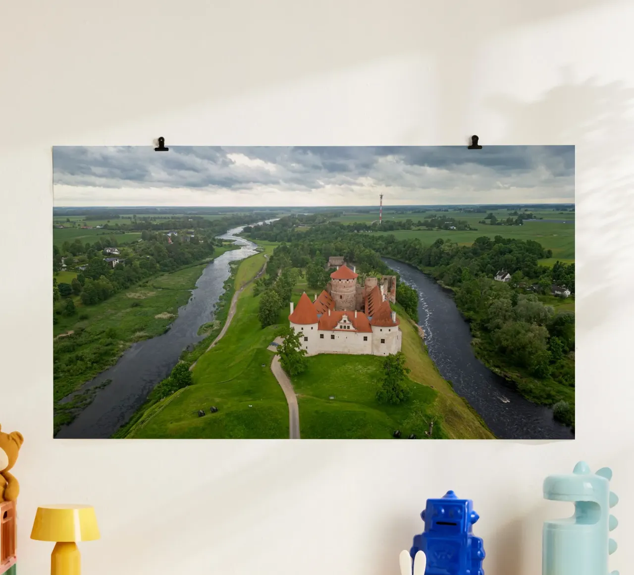 Schloss Bauska in Lettland Poster von anderm