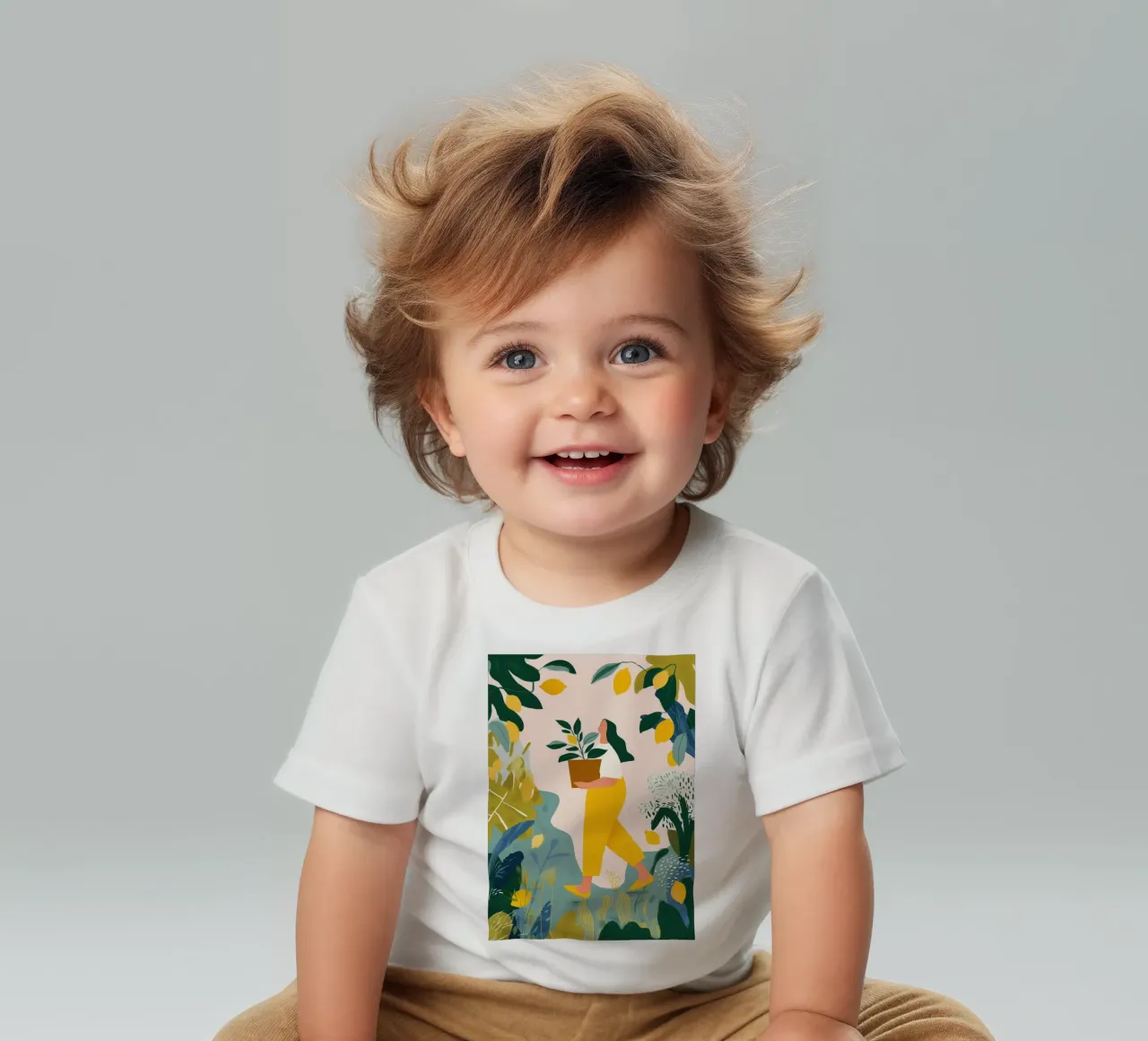 Lemon Garden II camiseta de bebé de Clara August