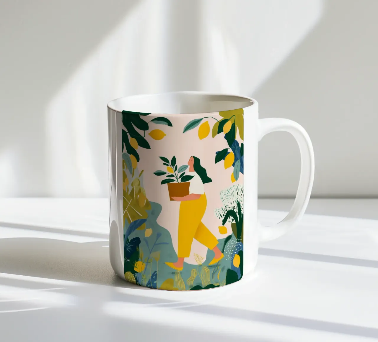 Lemon Garden II tazza in ceramica da Clara August