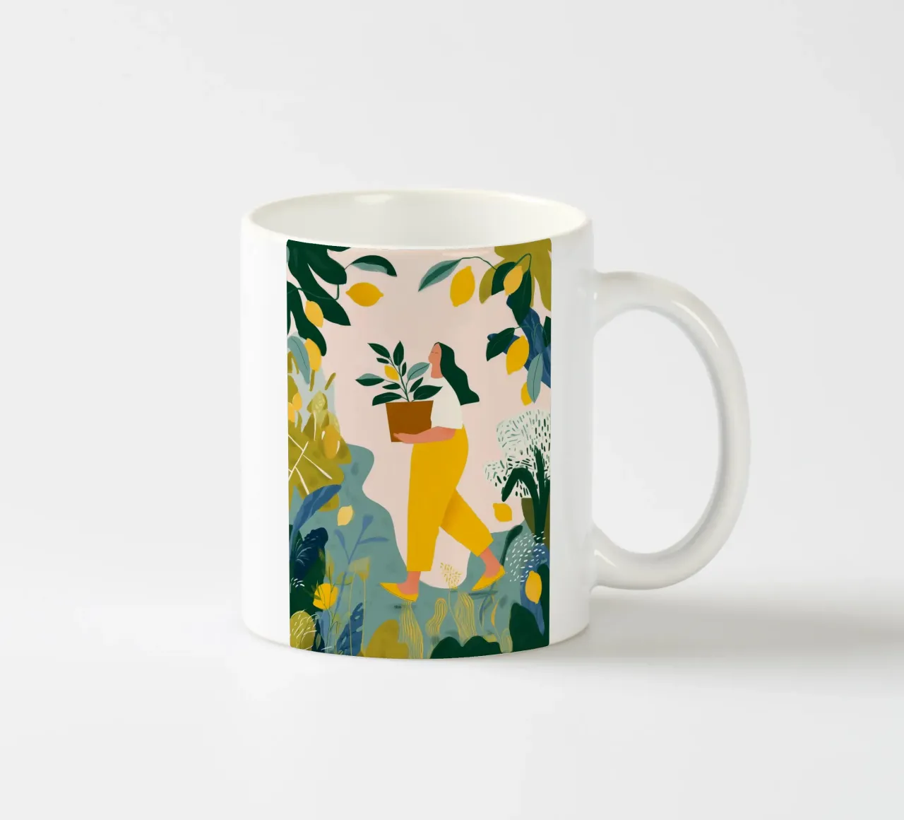 Lemon Garden II tazza in ceramica da Clara August