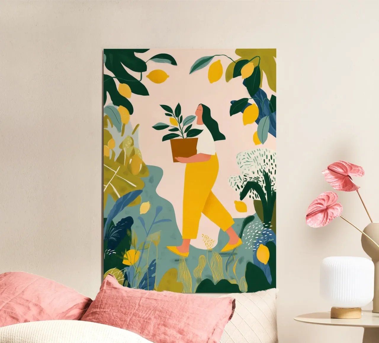 Lemon Garden II poster by Clara August