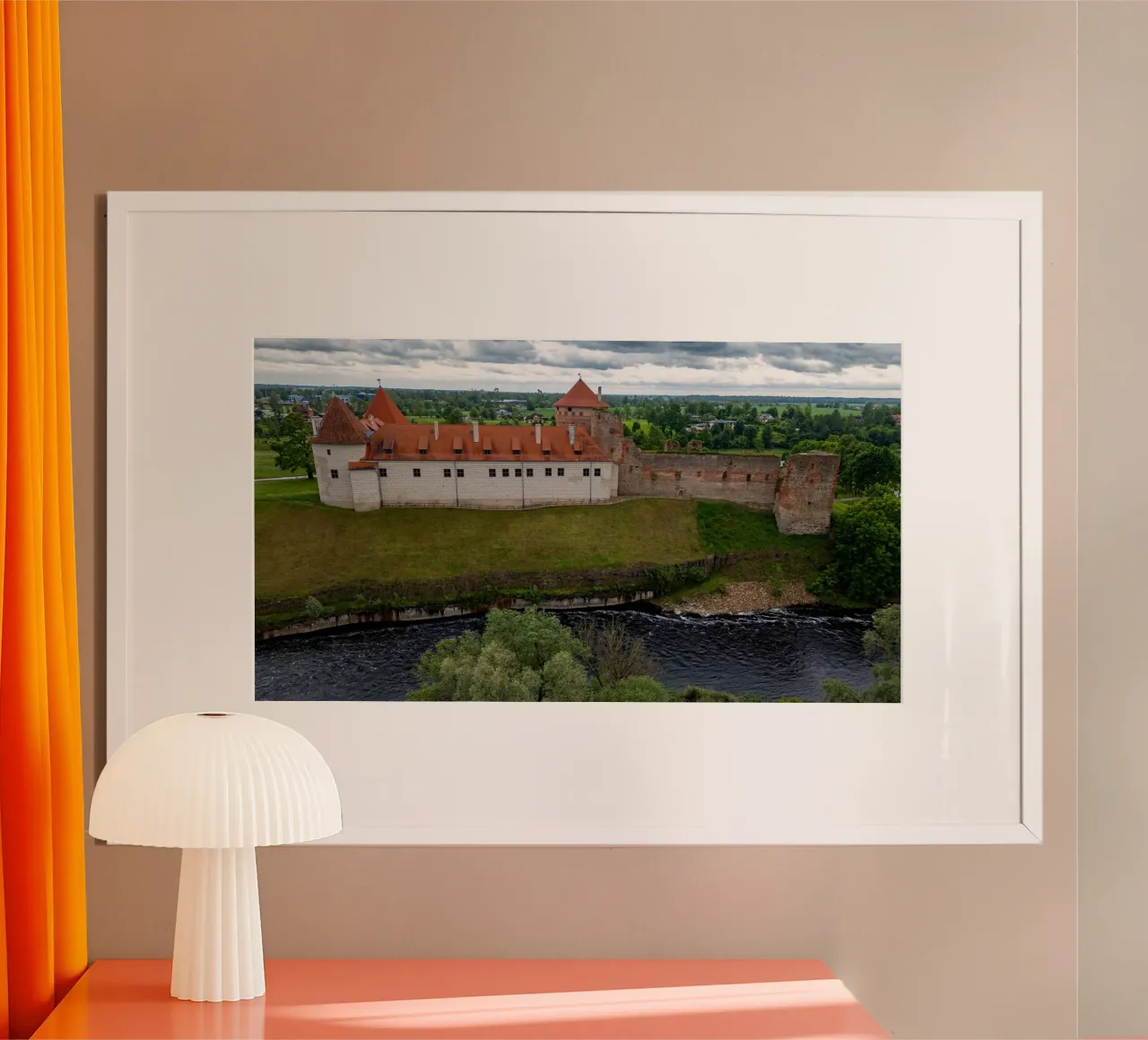 Castello di Bauska in Lettonia poster da anderm
