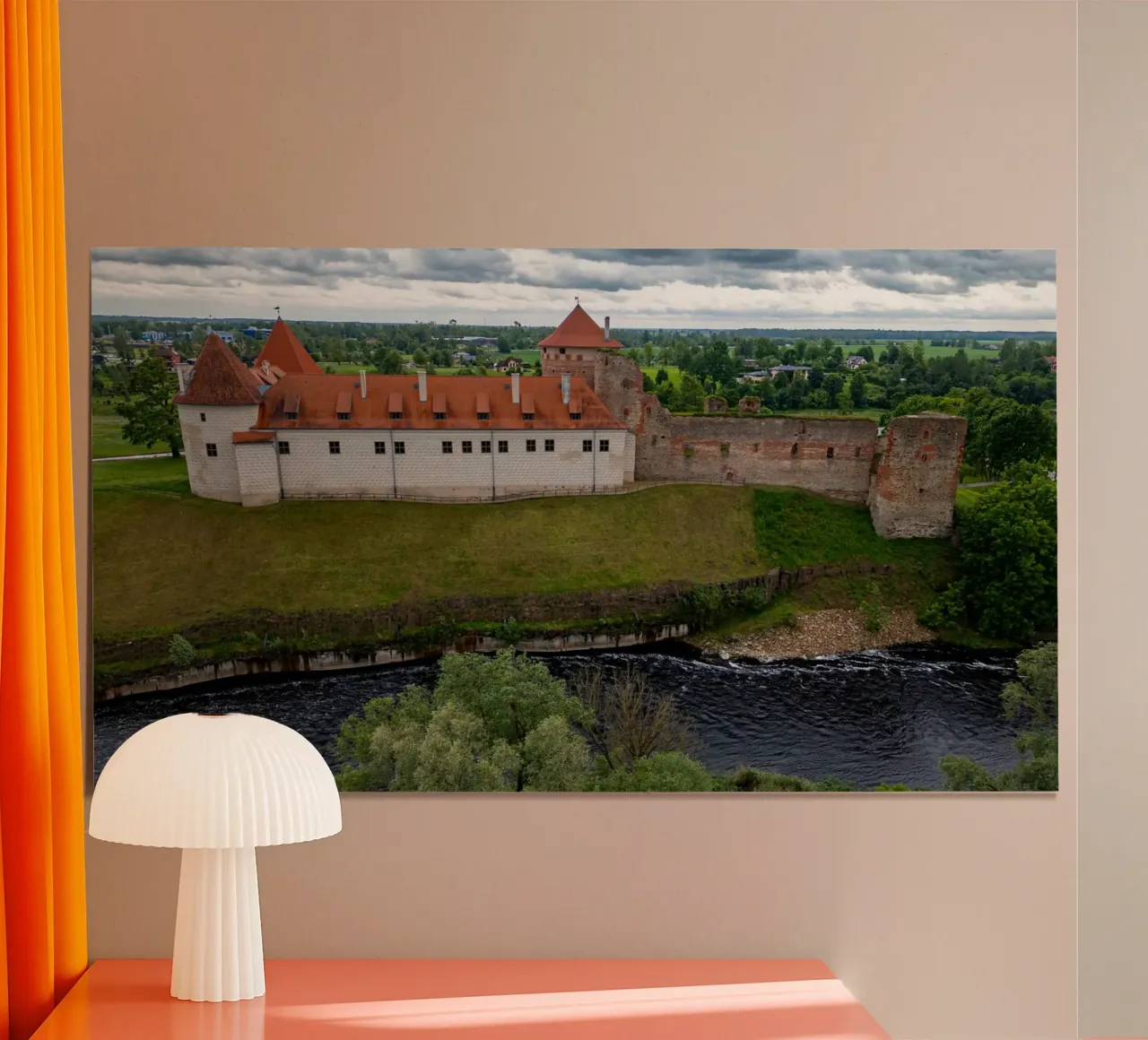 Castello di Bauska in Lettonia poster da anderm