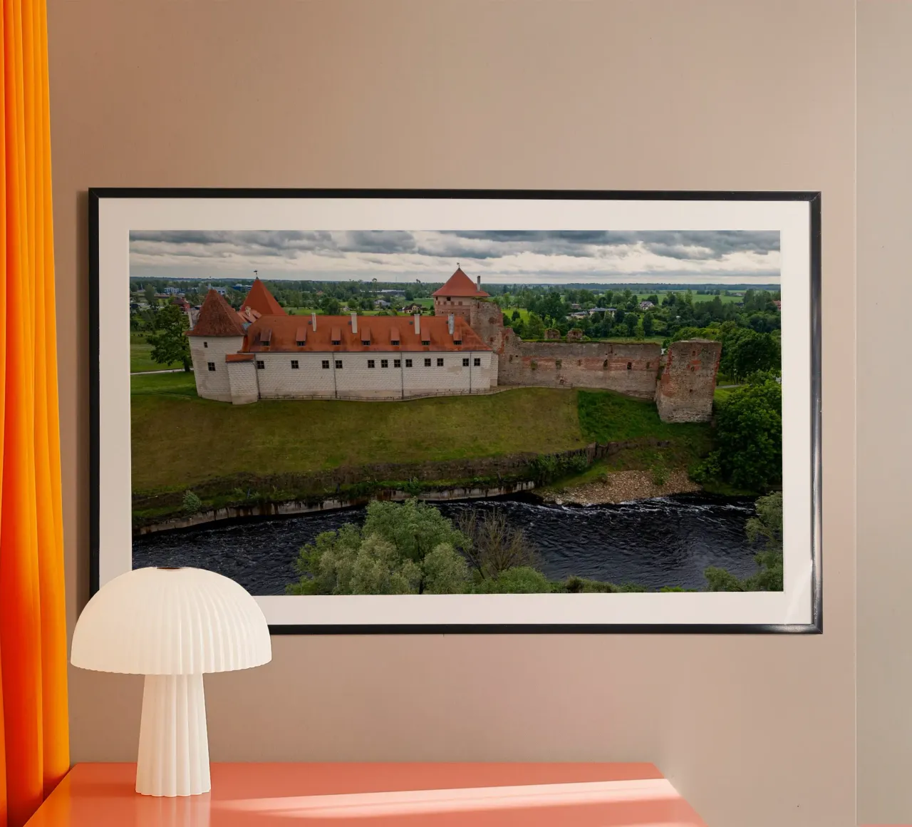 Castello di Bauska in Lettonia poster da anderm