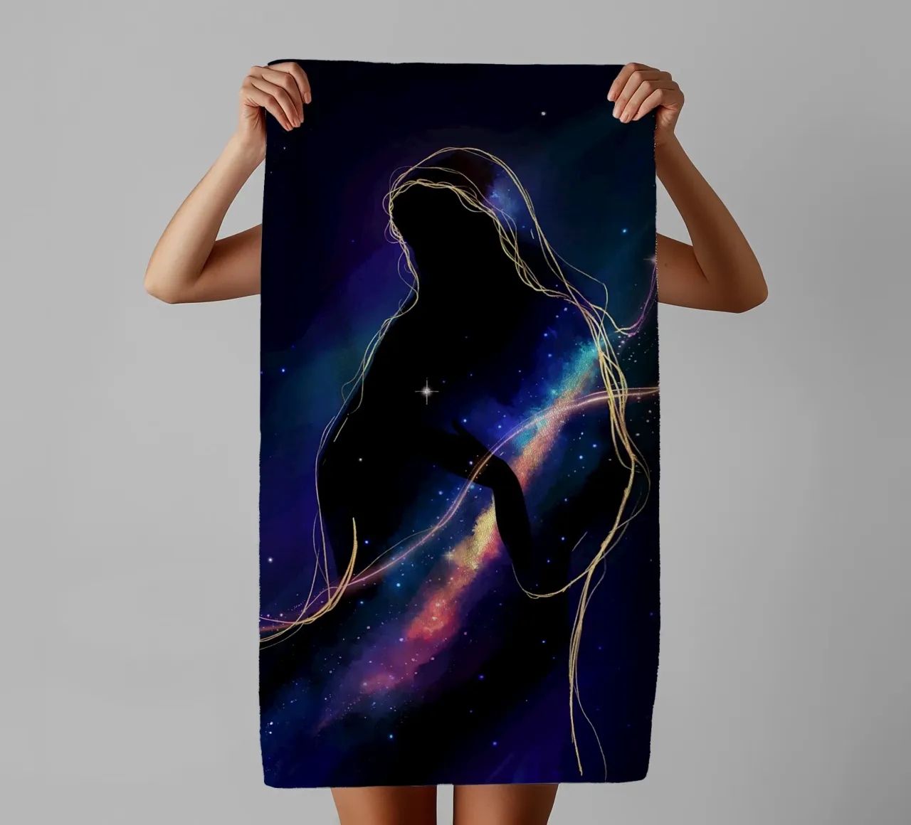 Vierge Marie - Luce celeste e spiritualità asciugamano da bagno da Plain Thoughts