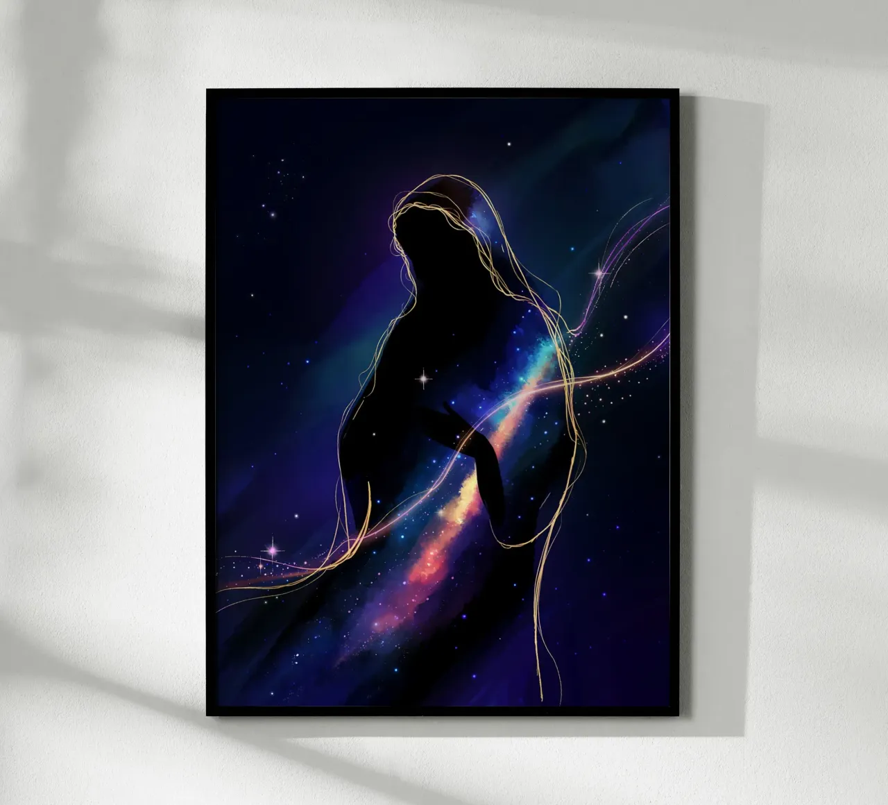 Vierge Marie - Luce celeste e spiritualità poster da Plain Thoughts