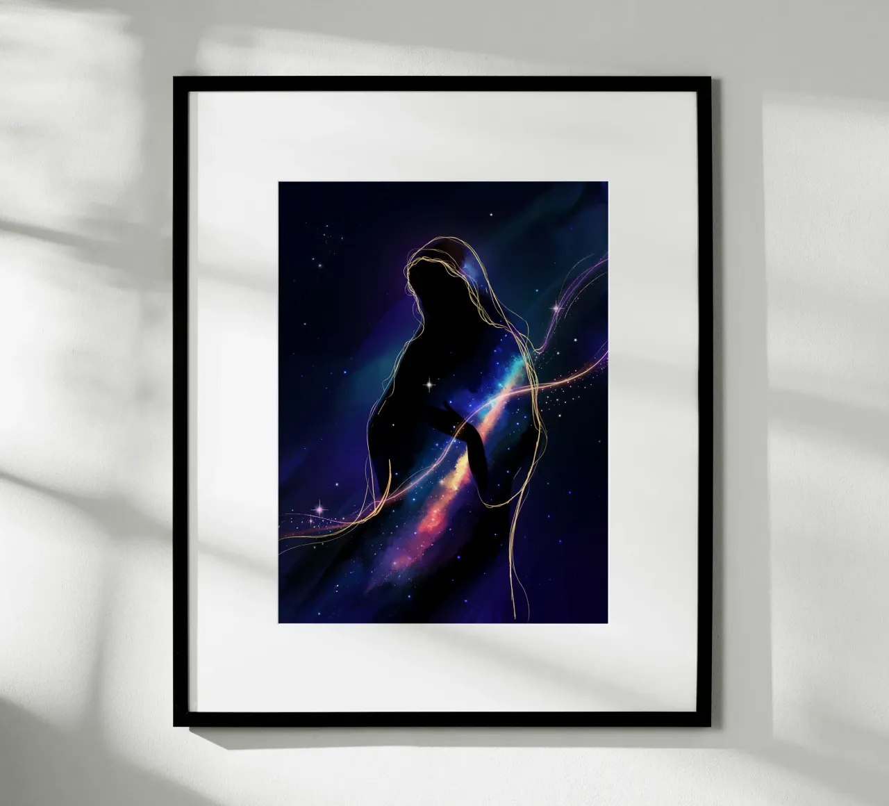 Vierge Marie - Luce celeste e spiritualità poster da Plain Thoughts