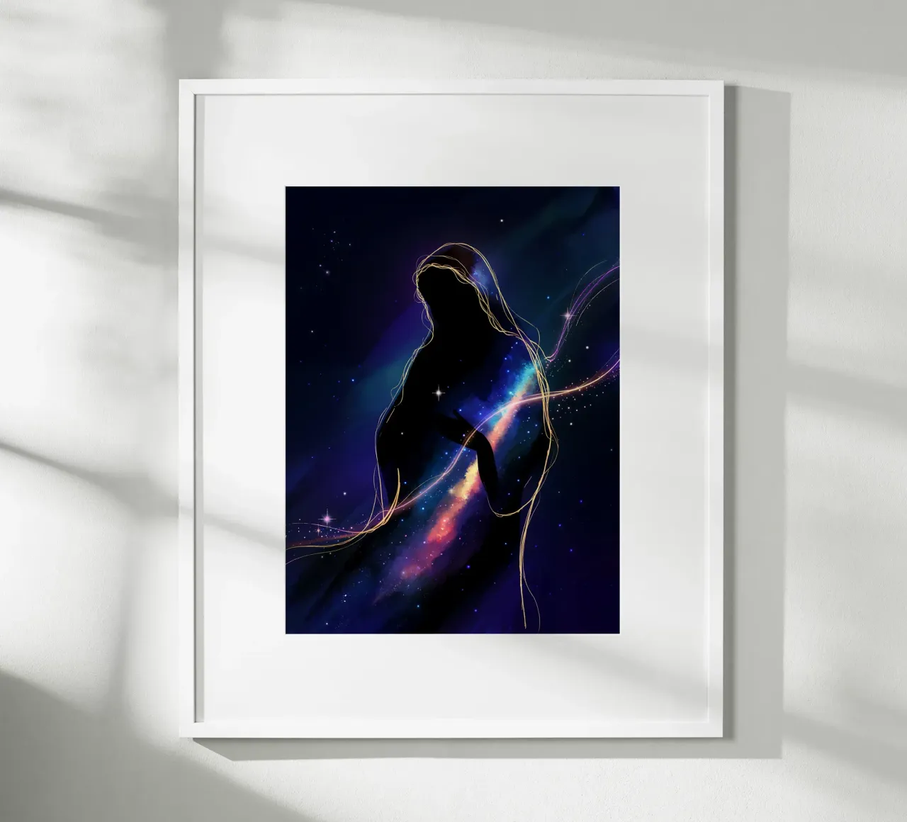 Vierge Marie - Luce celeste e spiritualità poster da Plain Thoughts