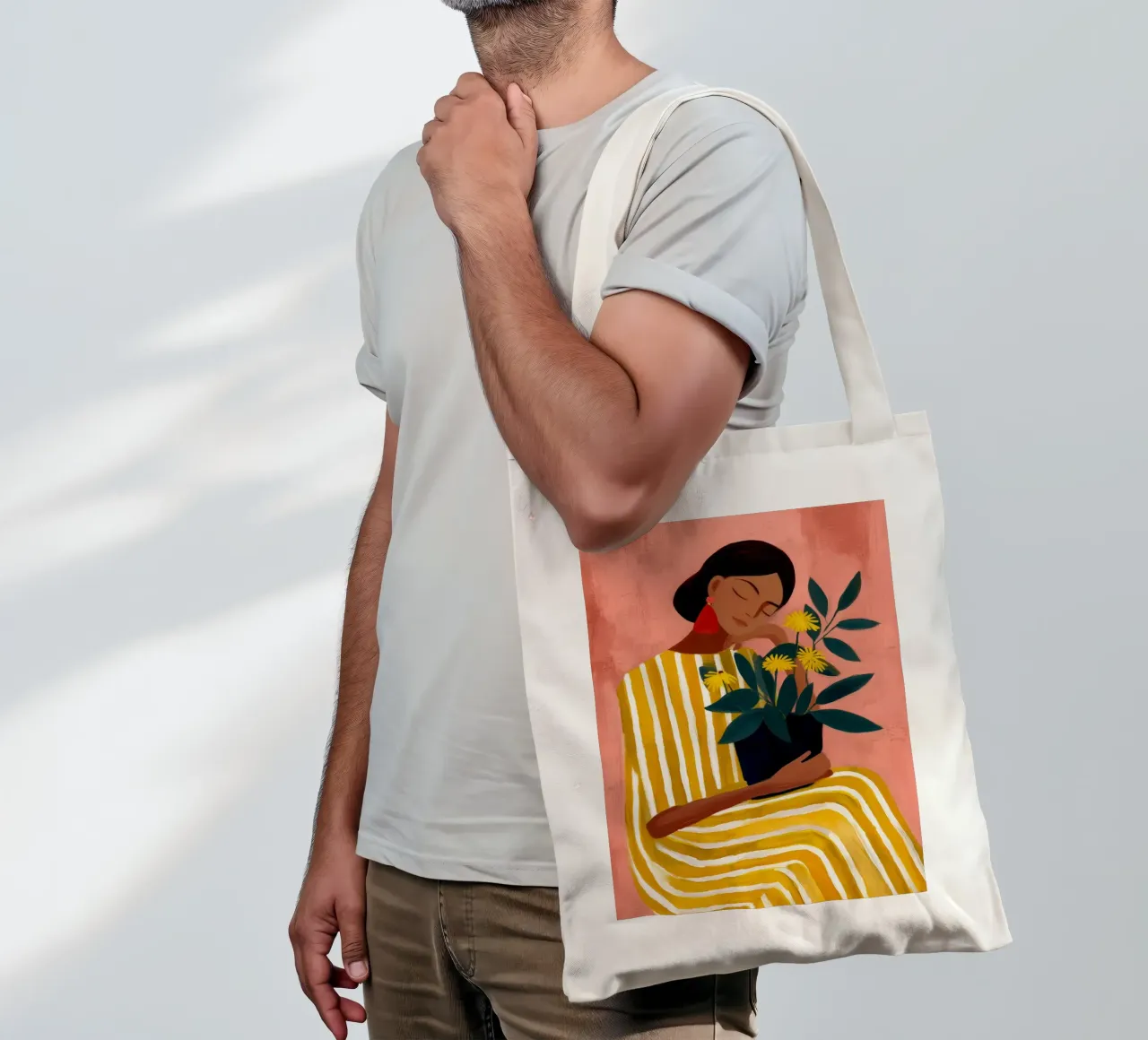 Sun in Her Hands tote bag by Clara August