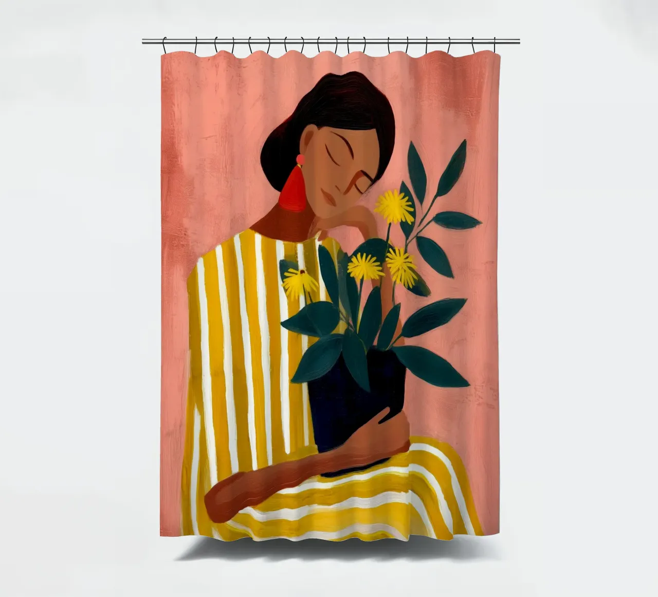 Sun in Her Hands tenda da doccia da Clara August