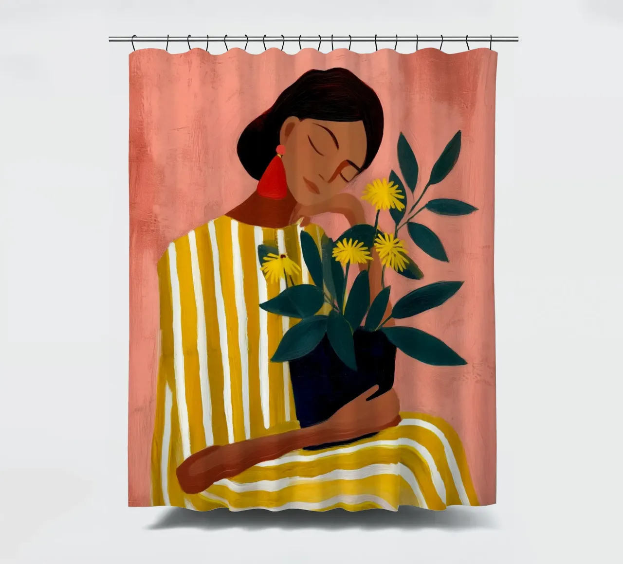 Sun in Her Hands tenda da doccia da Clara August