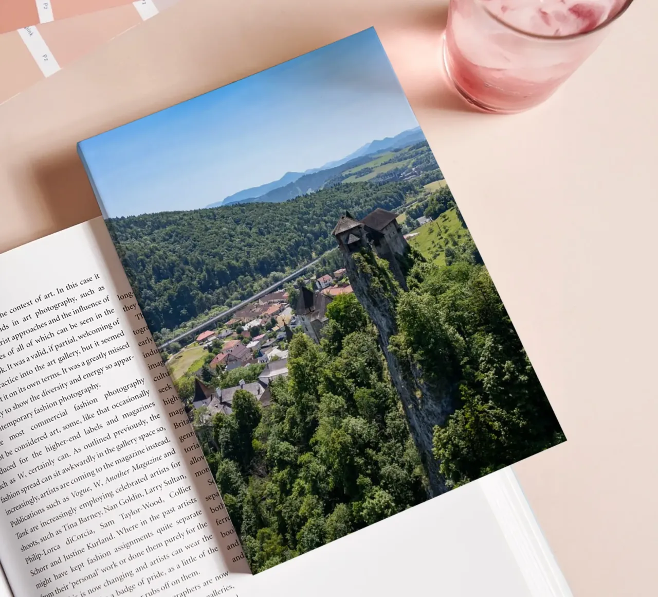 Aerial view of Orava Castle in Slovakia notebook by anderm