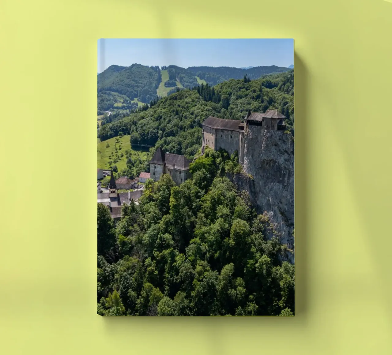 Aerial view of Orava Castle in Slovakia notebook by anderm