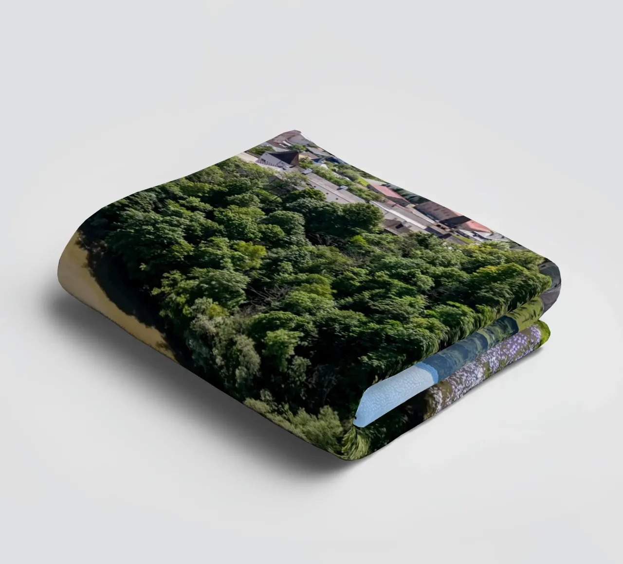 Aerial view of Orava Castle in Slovakia towel by anderm