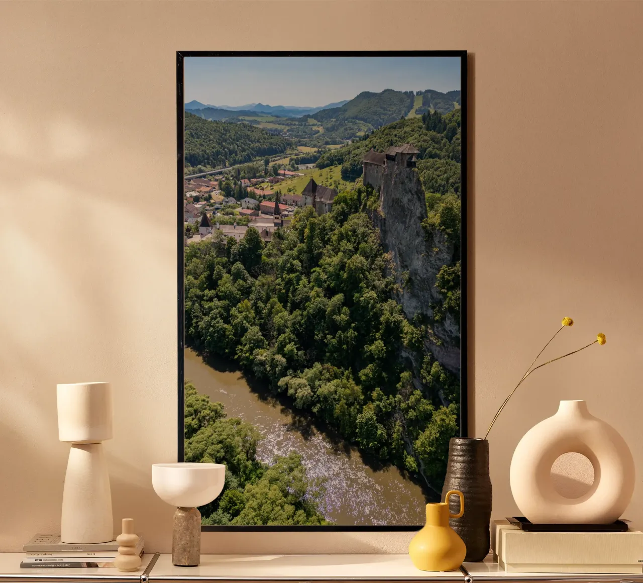 Aerial view of Orava Castle in Slovakia hahnemühle by anderm