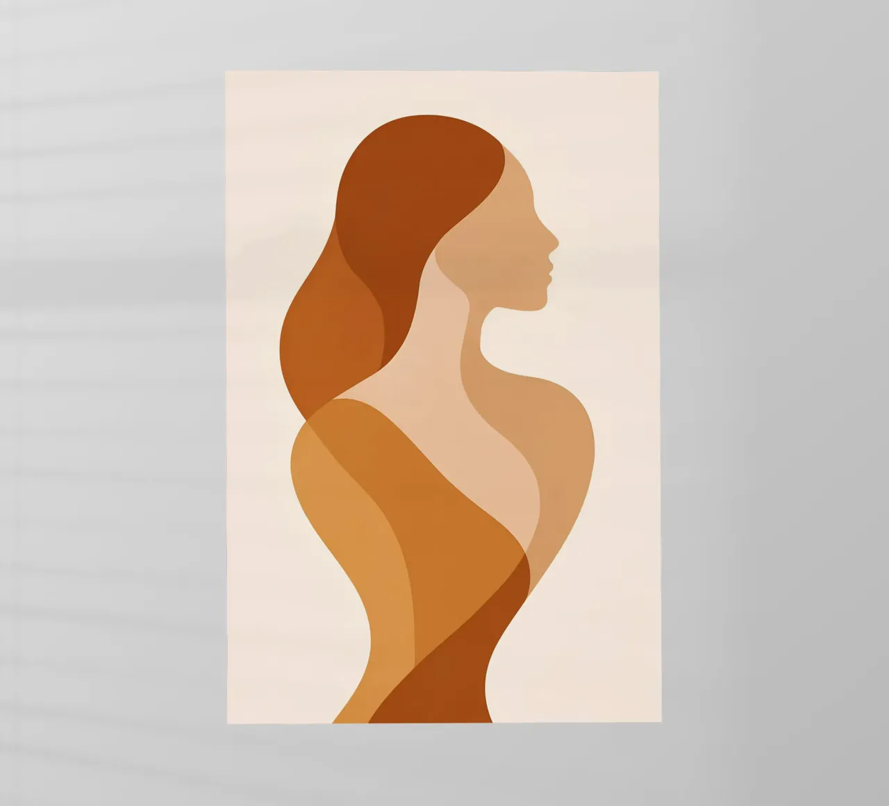 Grazia interiore - Sagoma femminile astratta pellicola backlit da Graceful Desine