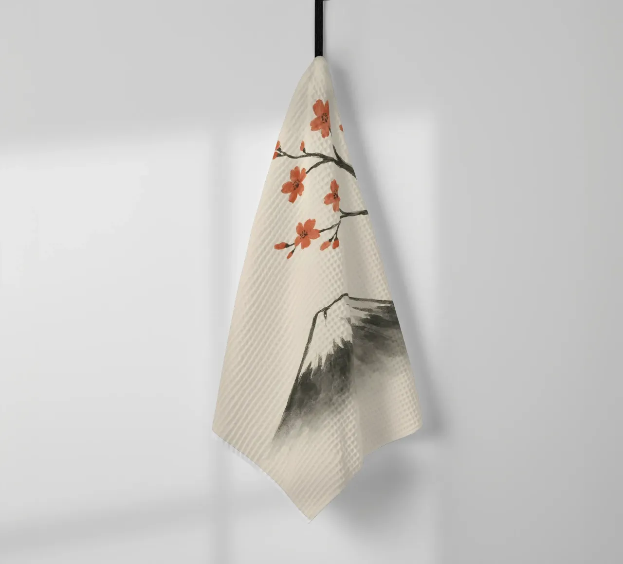 Serenità in fiore - Armonia del Monte Fuji e dei Sakura canovaccio da cucina da Graceful Desine