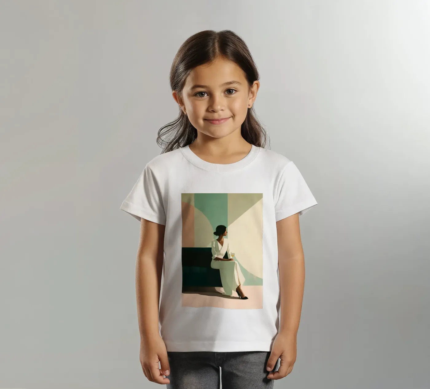 Soft Geometry kinder t-shirt van Clara August
