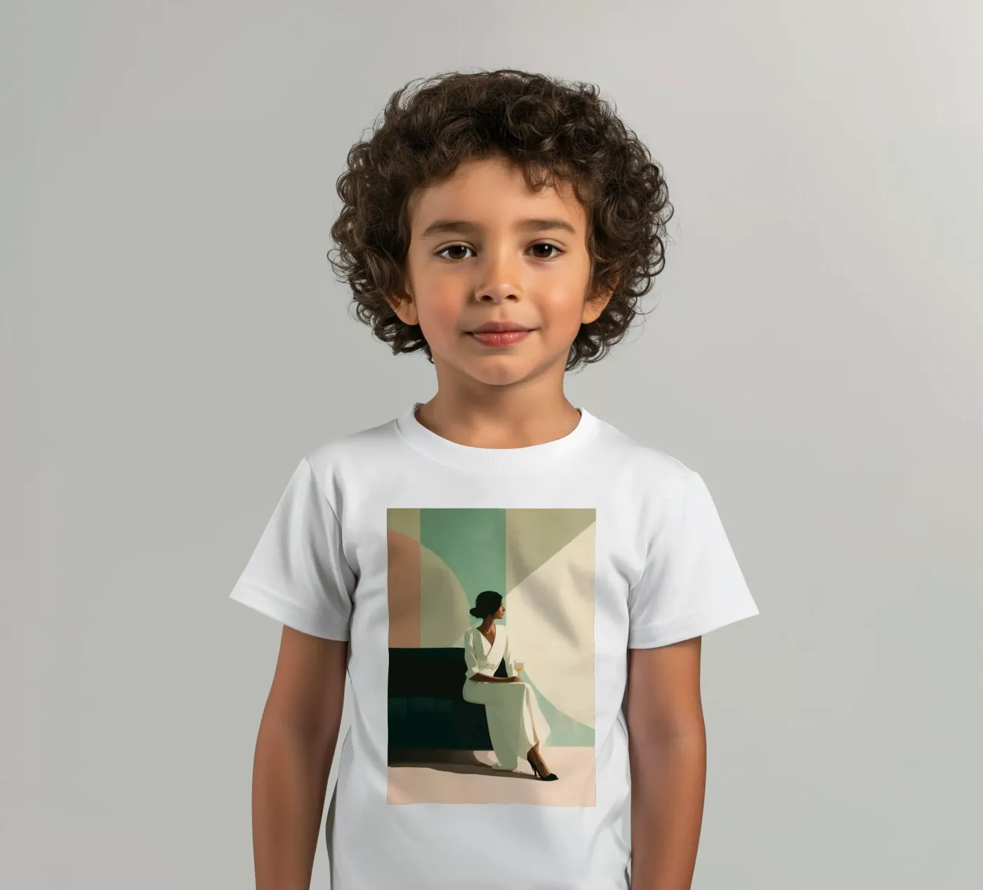Soft Geometry kinder t-shirt van Clara August