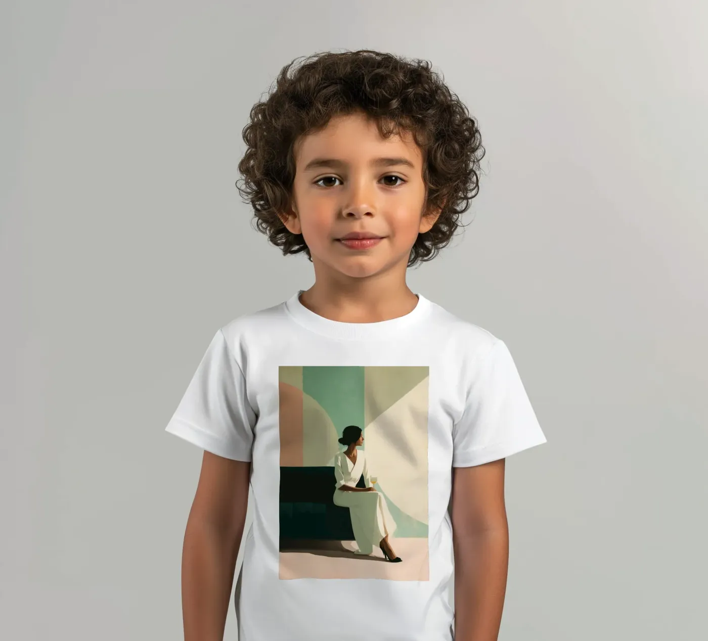 Soft Geometry t-shirt bambini da Clara August