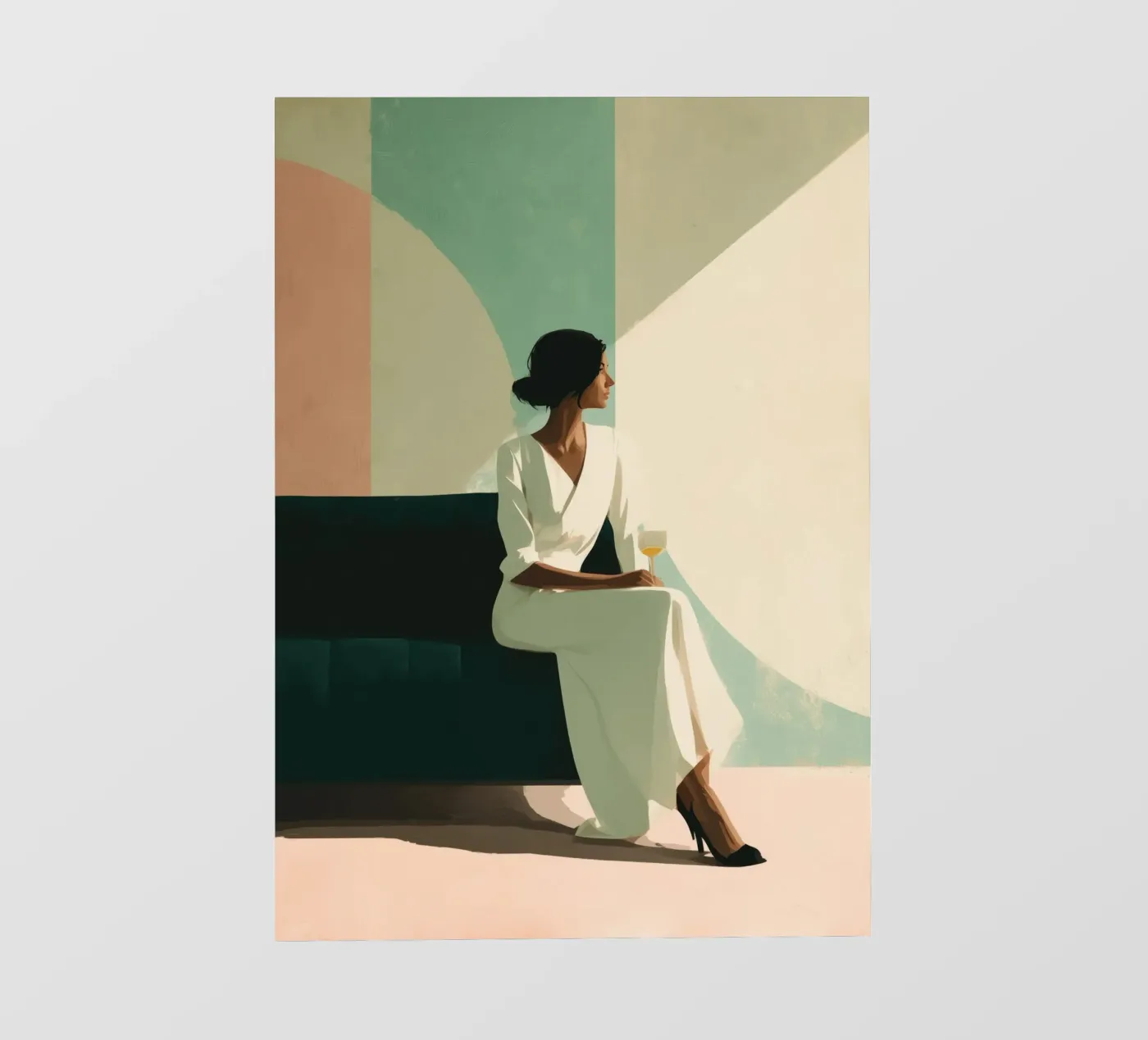 Soft Geometry backlit folie van Clara August