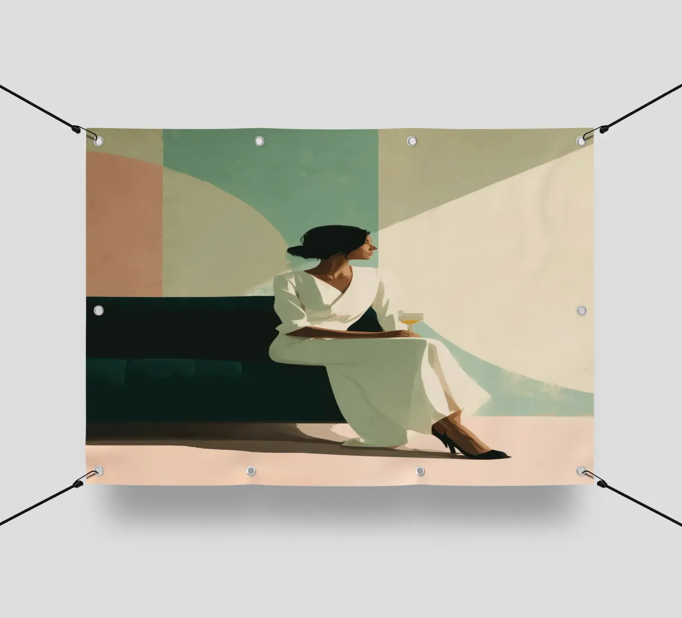 Soft Geometry PVC Plane von Clara August