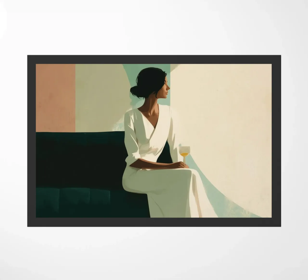 Soft Geometry doormat by Clara August